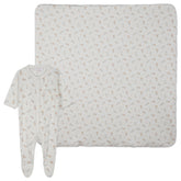 CHLOE 2PC FOOTIE AND BLANKET GIFT SET